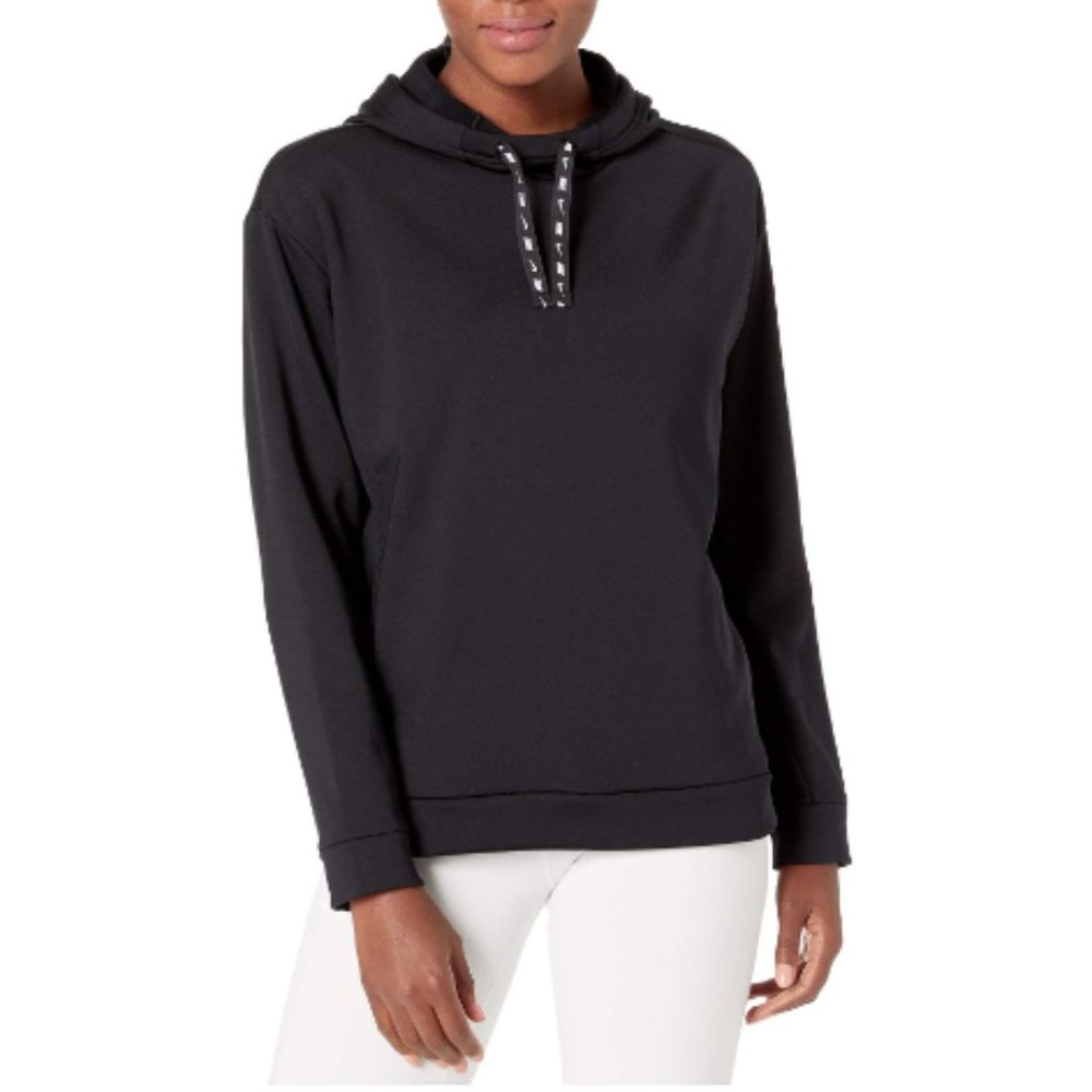 NWT! Nike Therma All Time Ribbon Drawcord Pullover Hoodie Black Large